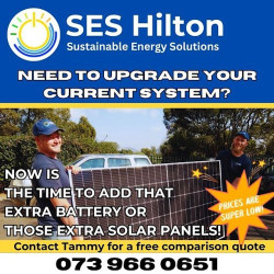 'Extra batteries and solar panels are priced right now!' - SES Hilton
