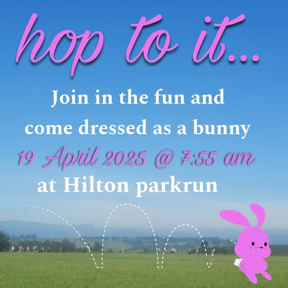 19 april hilton easter bunny parkrun