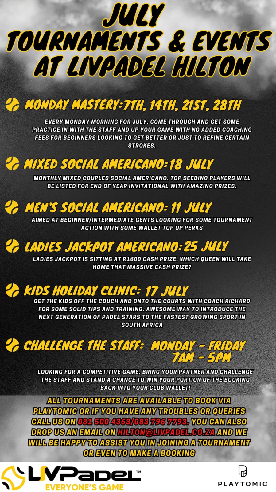 July Tournaments Graphics
