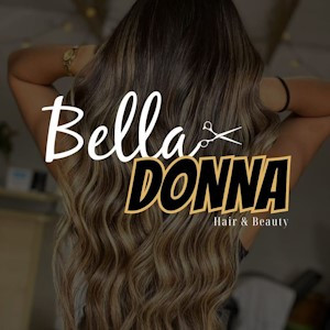 bella donna hair and beauty logo