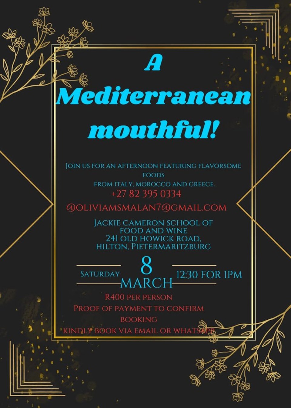 mediterranean mouthful olivia malan