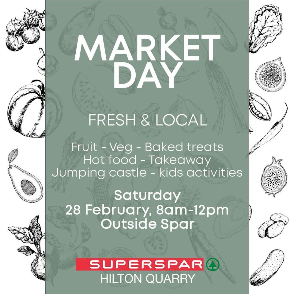 28 feb hilton quarry market day event