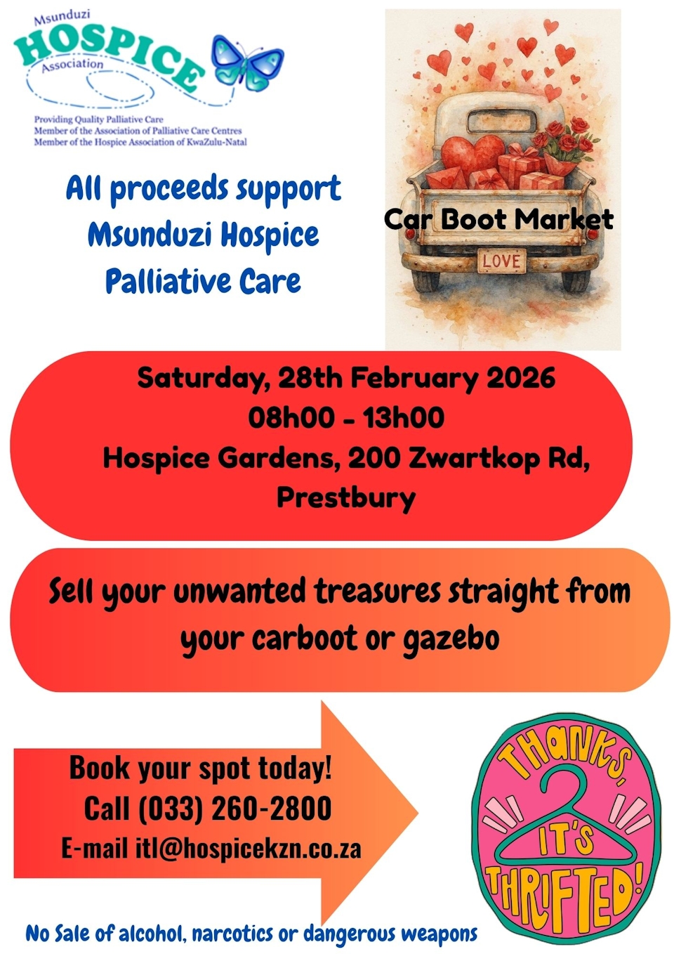 28 feb midlands hospice boot sale