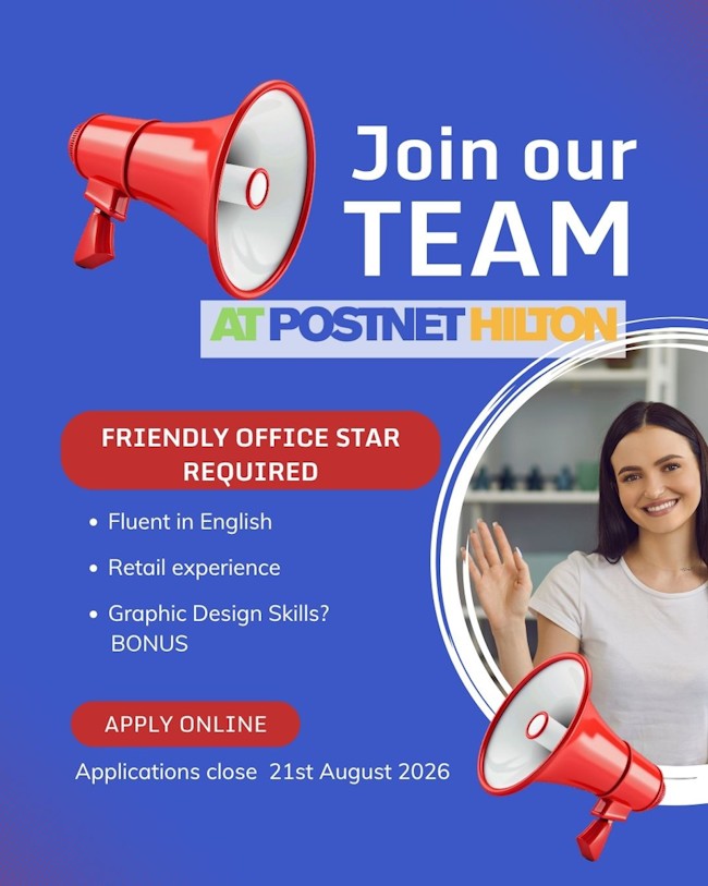 Postnet vacancy aug 2026