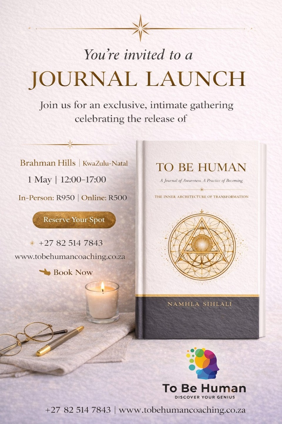 to be human journal launch