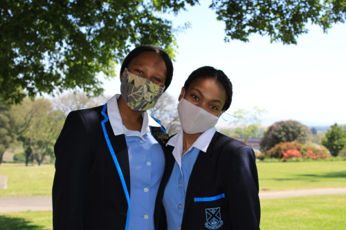 St Annes Diocesan College Head Girl Ofentje Motubatse and Deputy Head Zimasa Vezi 1