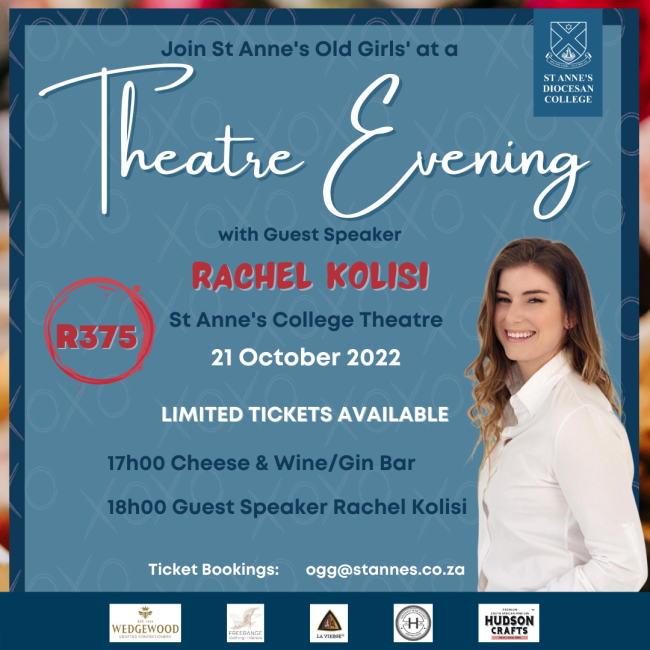 Theatre Evening Rachel Kolisi at St annes