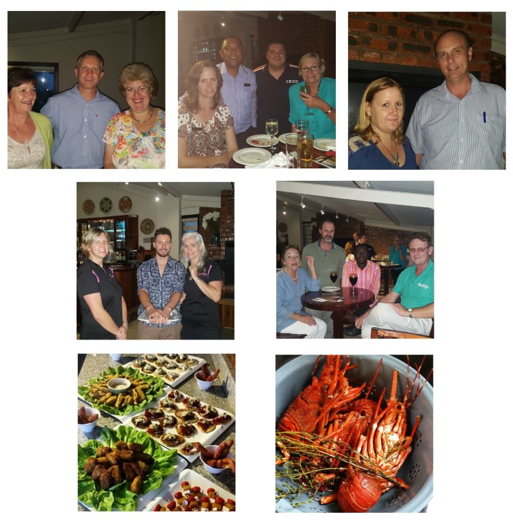 networking at la rose footer