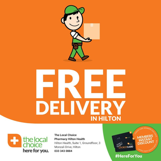 free delivery in hilton the local choice